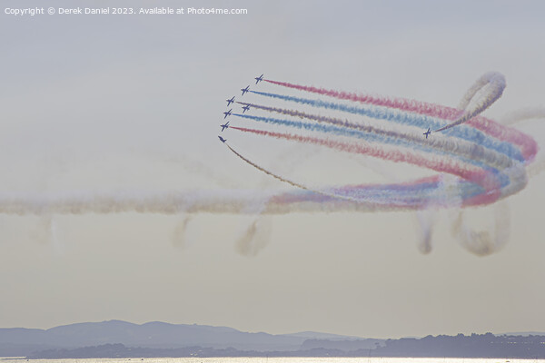 Spectacular Synchronicity: Red Arrows' Artistry Picture Board by Derek Daniel