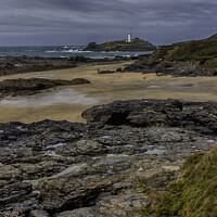 Buy canvas prints of Godrevy Lighthouse, Cornwall by Derek Daniel