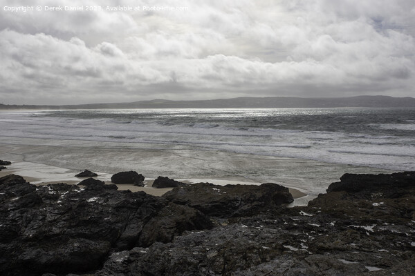 The Coast around St. Ives Bay Picture Board by Derek Daniel