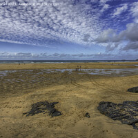 Buy canvas prints of Hayle Beach, Cornwall by Derek Daniel