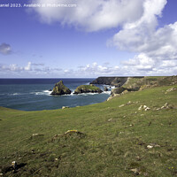 Buy canvas prints of The coastline around Kynance Cove in Cornwall by Derek Daniel