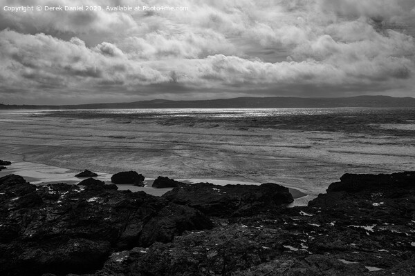 The Coast around St. Ives Bay (mono) Picture Board by Derek Daniel
