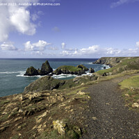 Buy canvas prints of A walk along the South West Coastal path at Kynance Cove, Cornwall  by Derek Daniel