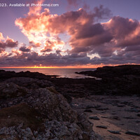 Buy canvas prints of Majestic Trearddur Bay Sunset by Derek Daniel