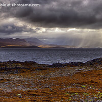 Buy canvas prints of Dramatic, Moody Clouds over Loch Hourn, Skye (Pano by Derek Daniel