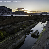 Buy canvas prints of Sunrise at Mupe Rocks by Derek Daniel