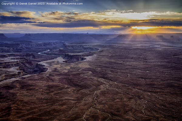 Canyonlands National Park as the sun is setting Picture Board by Derek Daniel