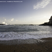 Buy canvas prints of Crashing Waves at Man O'War Bay, Dorset by Derek Daniel