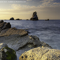 Buy canvas prints of Sunrise at Mupe Rocks, Dorset by Derek Daniel