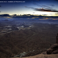 Buy canvas prints of Sunset At Canyonlands National Park by Derek Daniel