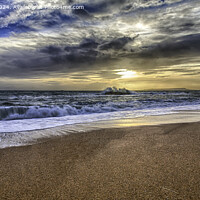 Buy canvas prints of and the sun does down at Durdle Dor by Derek Daniel