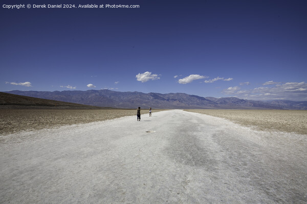 The vast expanse Salt Flats at Badwater Basin Picture Board by Derek Daniel