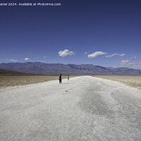 Buy canvas prints of The vast expanse Salt Flats at Badwater Basin by Derek Daniel