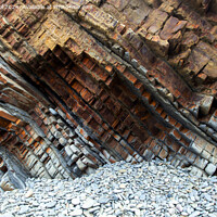 Buy canvas prints of the rocks at Sandymouth Bay by Derek Daniel