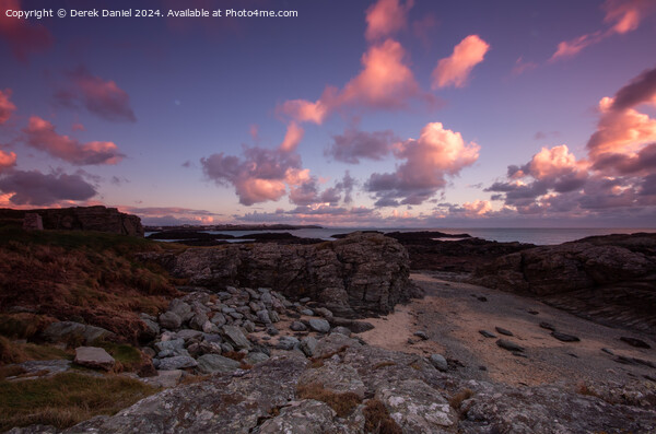 Majestic Sunset over Trearddur Bay Picture Board by Derek Daniel