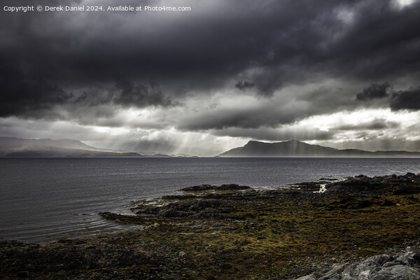 Storm clouds over Loch Hourn Picture Board by Derek Daniel