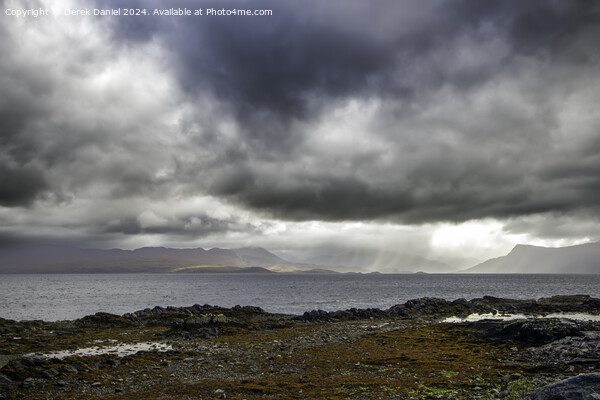 Storm clouds over Loch Hourn Picture Board by Derek Daniel