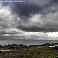 Buy canvas prints of Storm clouds over Loch Hourn by Derek Daniel