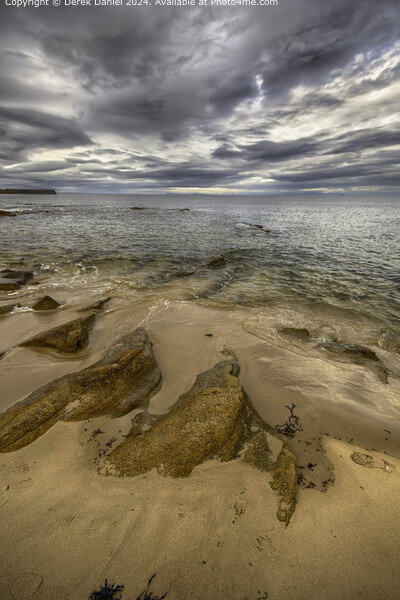 Hopeman Beach Seascape Scotland Picture Board by Derek Daniel
