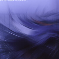 Venetian Gondolas Abstract Blue