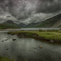 Buy canvas prints of Moody and Dramatic Wastwater by Derek Daniel