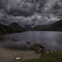 Buy canvas prints of cloudy day at Wastwater in the Lake District #3 by Derek Daniel
