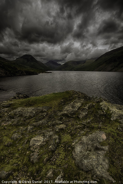 Moody Wastwater, The Lake District Picture Board by Derek Daniel