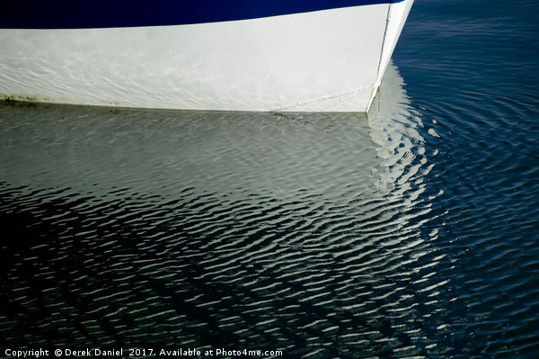 Boat Reflection Picture Board by Derek Daniel