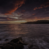 Buy canvas prints of Kimmeridge Bay Sunset, Isle Of Purbeck, Dorset by Derek Daniel