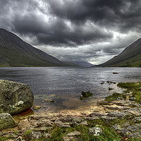 Buy canvas prints of Loch Etive, Glencoe, Scotland  by Derek Daniel