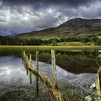 Buy canvas prints of Moody Reflections of Loch Cill Chriosd by Derek Daniel