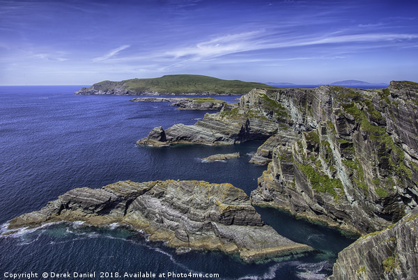 Kerry Cliffs, Ireland Picture Board by Derek Daniel