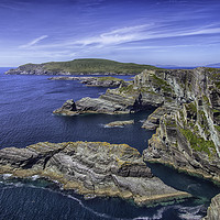 Buy canvas prints of Kerry Cliffs, Ireland by Derek Daniel
