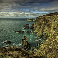 Buy canvas prints of Dramatic Sea Cliffs and Sea Stacks by Derek Daniel