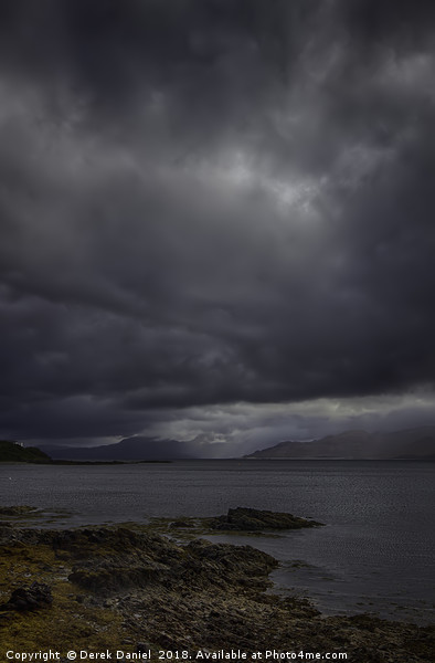 Moody Landscape of Loch Hourn Picture Board by Derek Daniel