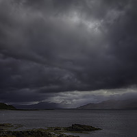 Buy canvas prints of Moody Landscape of Loch Hourn by Derek Daniel