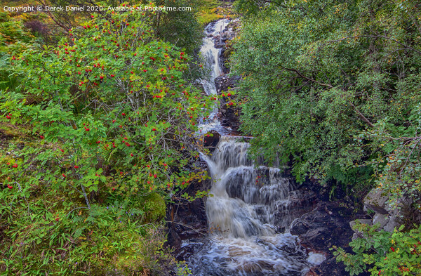 Waterfall Nr Garve, Scotland Picture Board by Derek Daniel