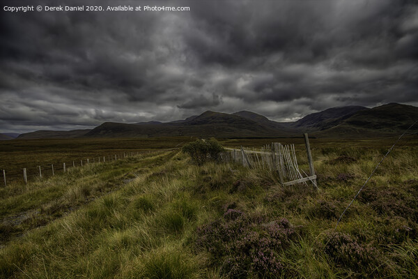 Snow Fence, Highlands Picture Board by Derek Daniel