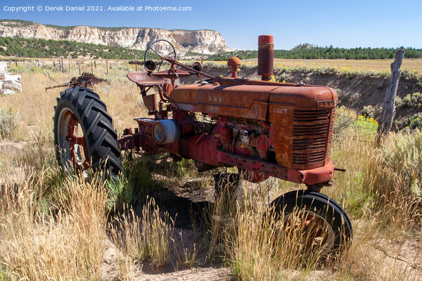 Rustic Charm Farmall Tractor in Utah Picture Board by Derek Daniel
