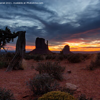 Buy canvas prints of Sunrise at Monument Valley, Utah-Arizona border  by Derek Daniel