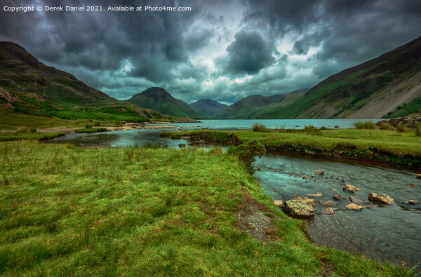 Stormy weather at Wastwater, The Lake District  Picture Board by Derek Daniel