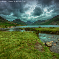 Buy canvas prints of Stormy weather at Wastwater, The Lake District  by Derek Daniel
