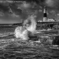 Buy canvas prints of Stormy sea at Portland Bill #3 by Derek Daniel