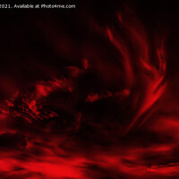 Buy canvas prints of Intriguing Red Cloud Formation by Derek Daniel