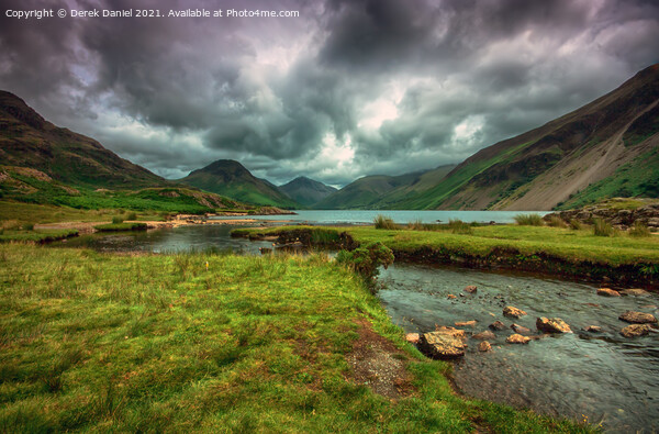 cloudy day at Wastwater in the Lake District #2 Picture Board by Derek Daniel