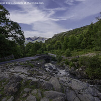 Buy canvas prints of Ashness Bridge, Lake District by Derek Daniel