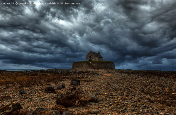 Church In The Sea #3, Anglesey, North Wales (moody Picture Board by Derek Daniel
