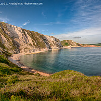 Buy canvas prints of Mupe Bay, Jurassic Coast, Dorset by Derek Daniel
