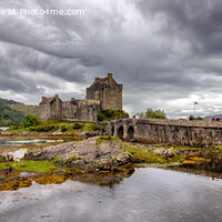 Buy canvas prints of Eilean Donan Castle, Dornie, Scotland (panoramic) by Derek Daniel