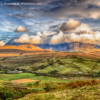 Buy canvas prints of The View from Drynoch, Skye (panoramic) by Derek Daniel